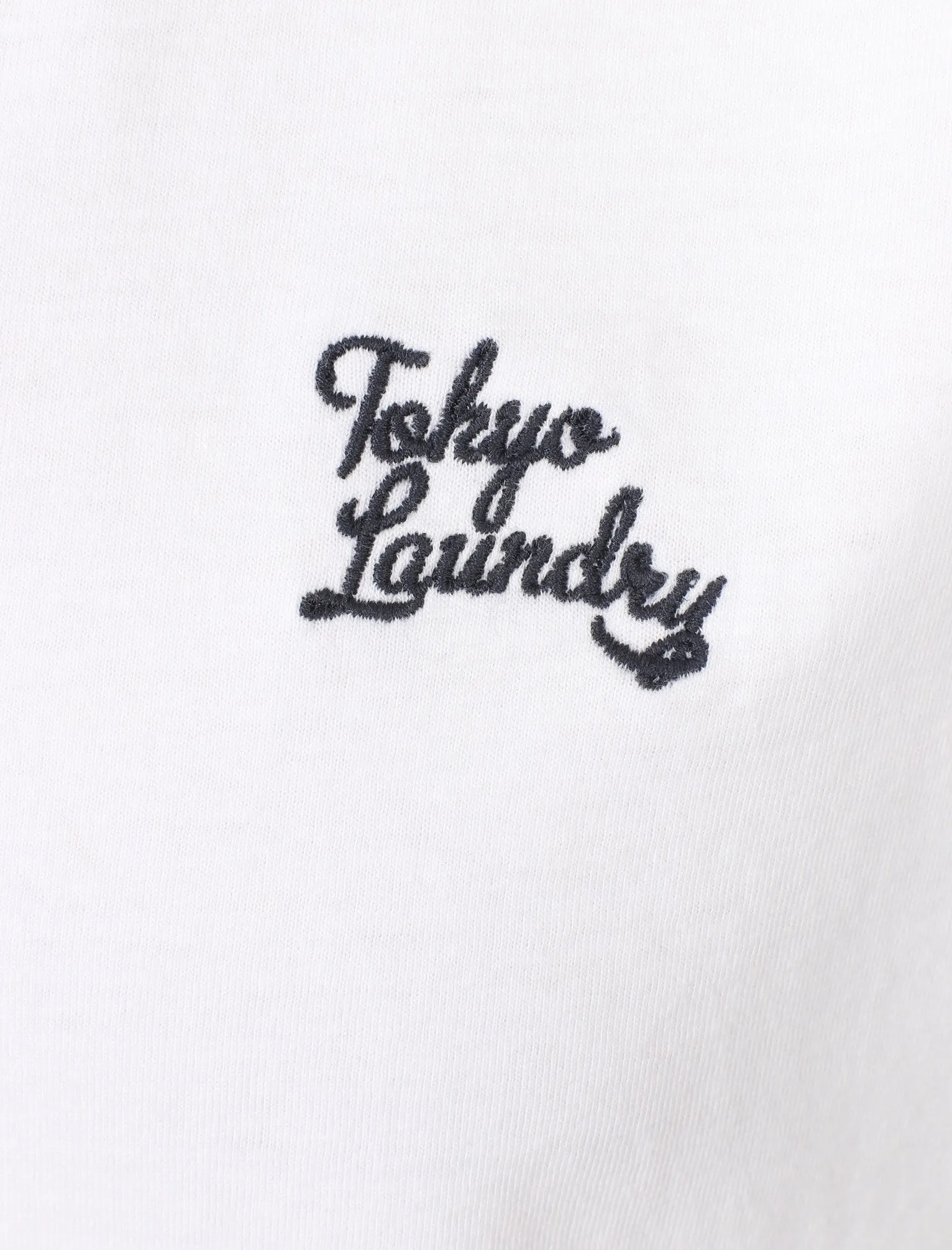 Montecarlo Crew Neck Cotton T-Shirt In Optic White - Tokyo Laundry
