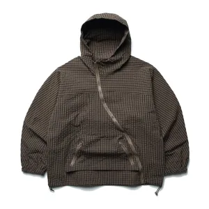 Off Plaid Windbreaker Jacket