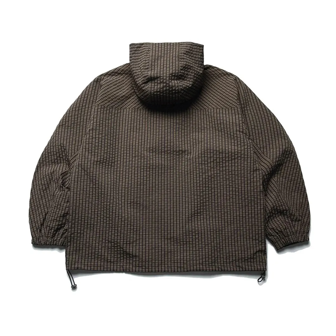 Off Plaid Windbreaker Jacket