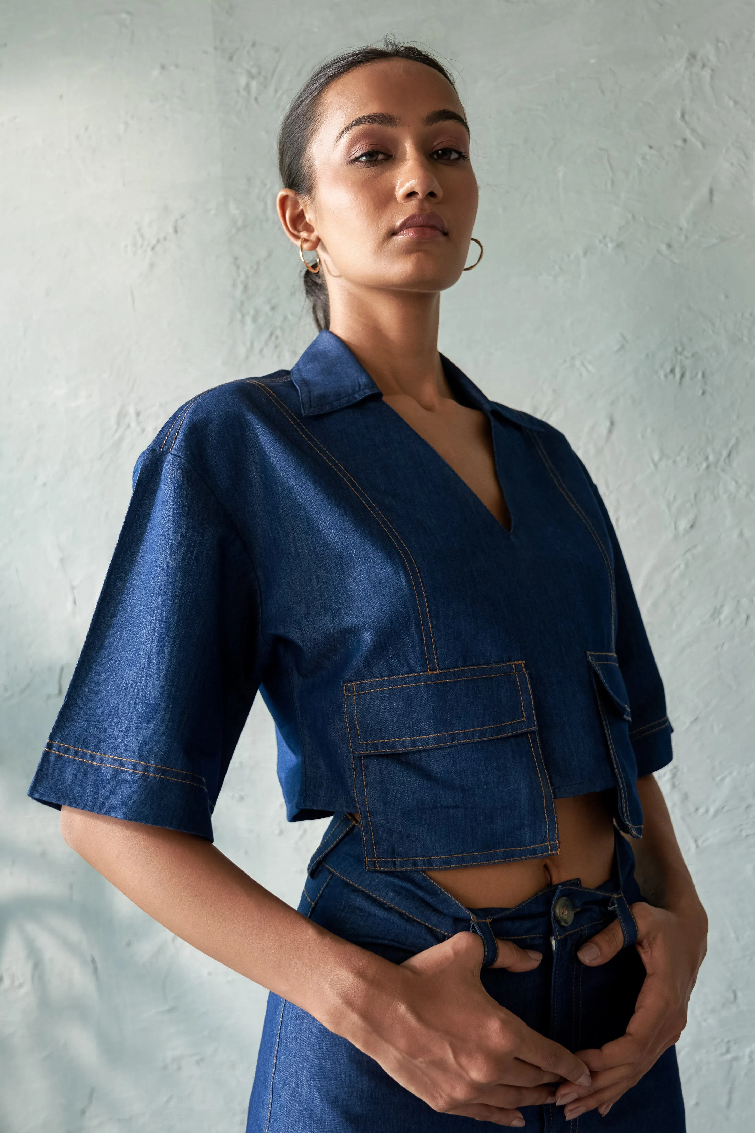 Onyx Denim Top
