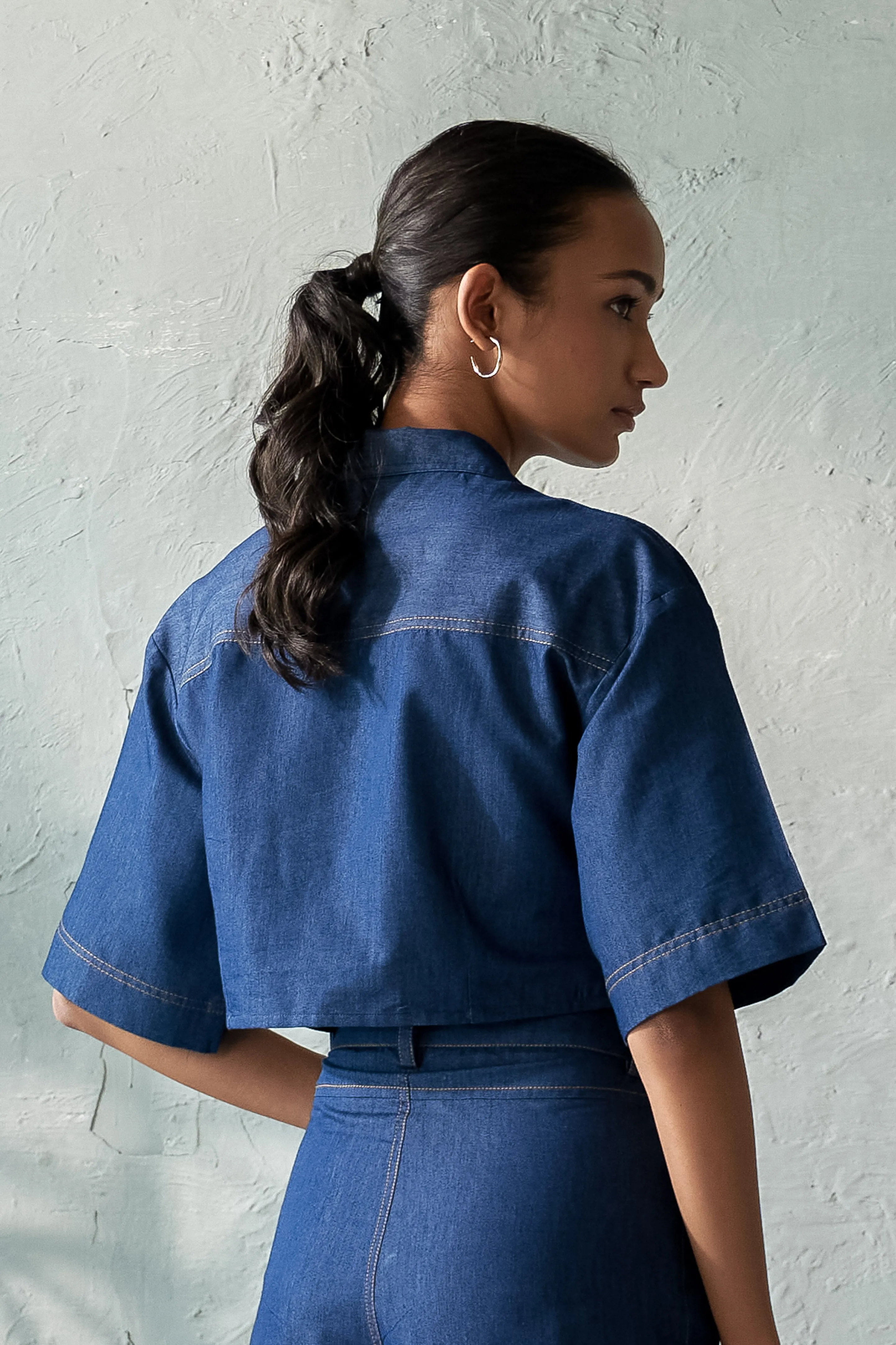 Onyx Denim Top