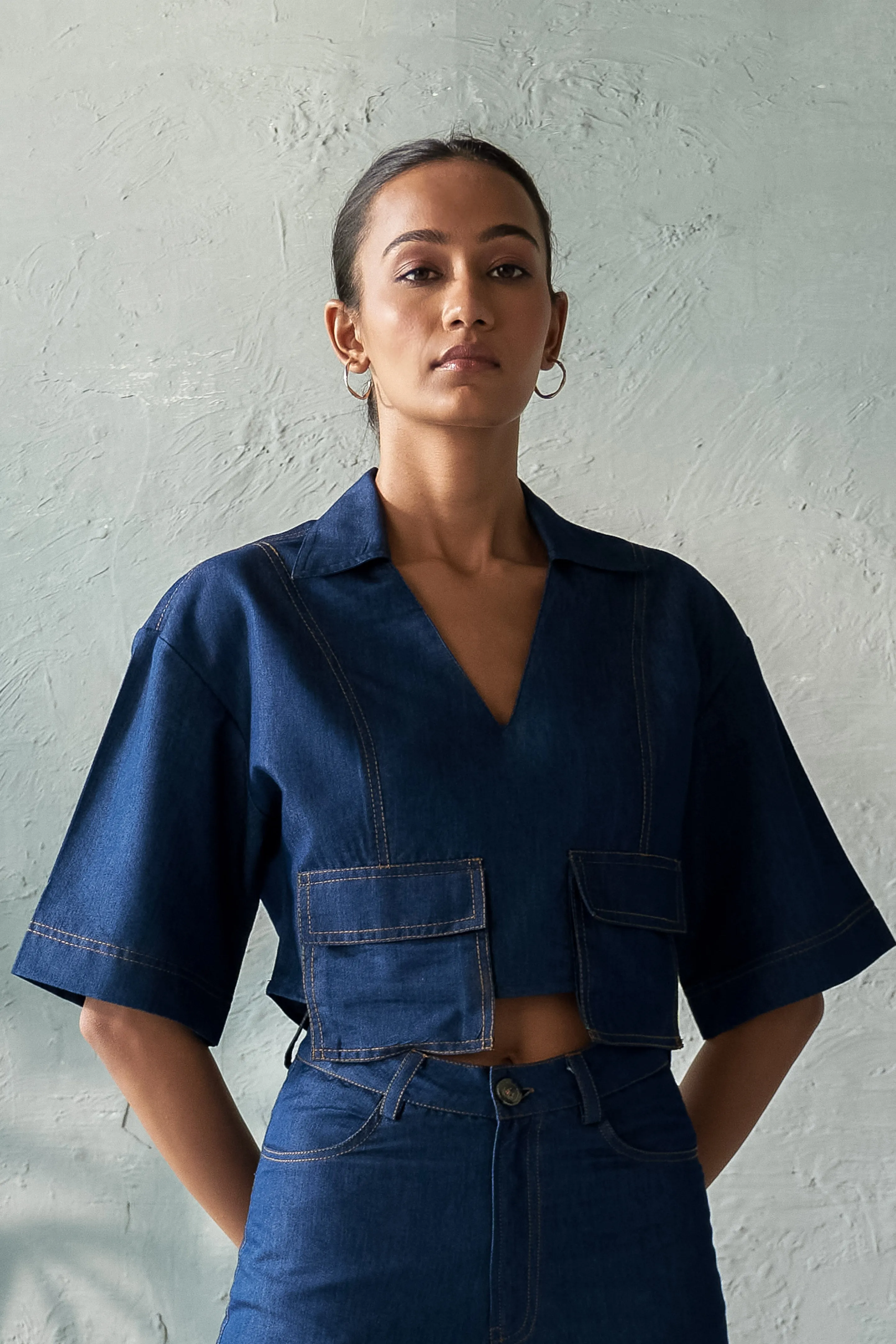 Onyx Denim Top