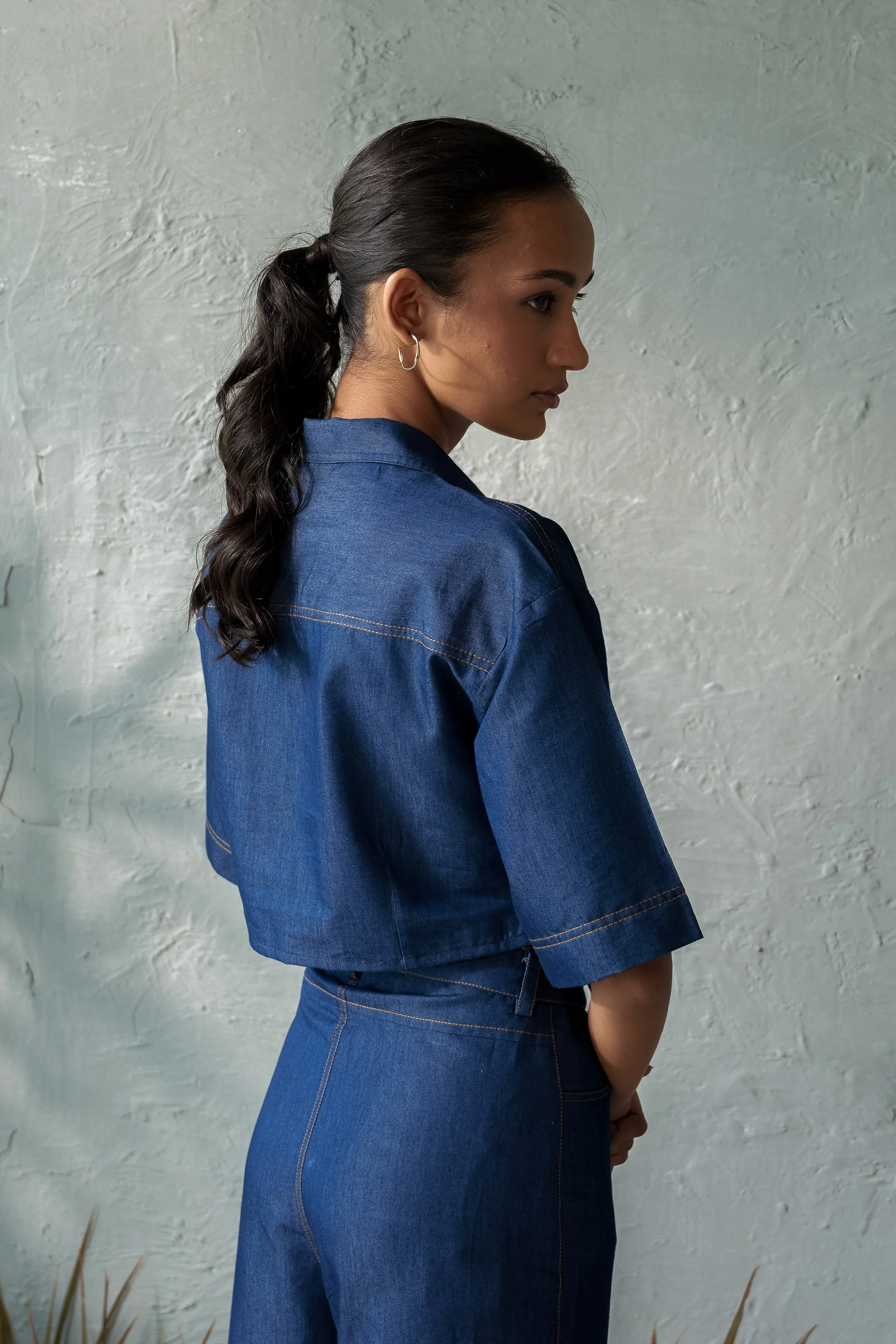 Onyx Denim Top