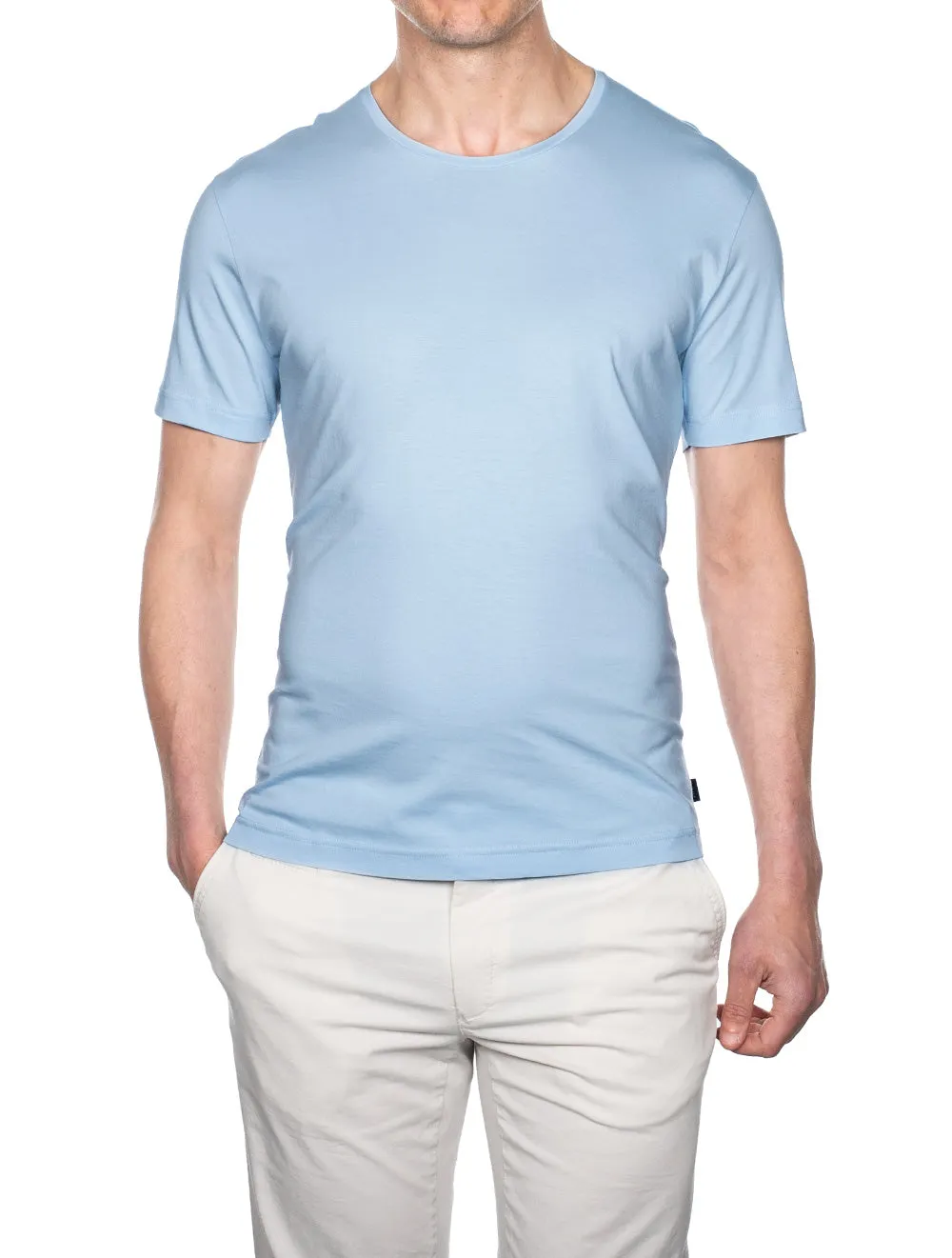 Pima Cotton T Shirt Blue