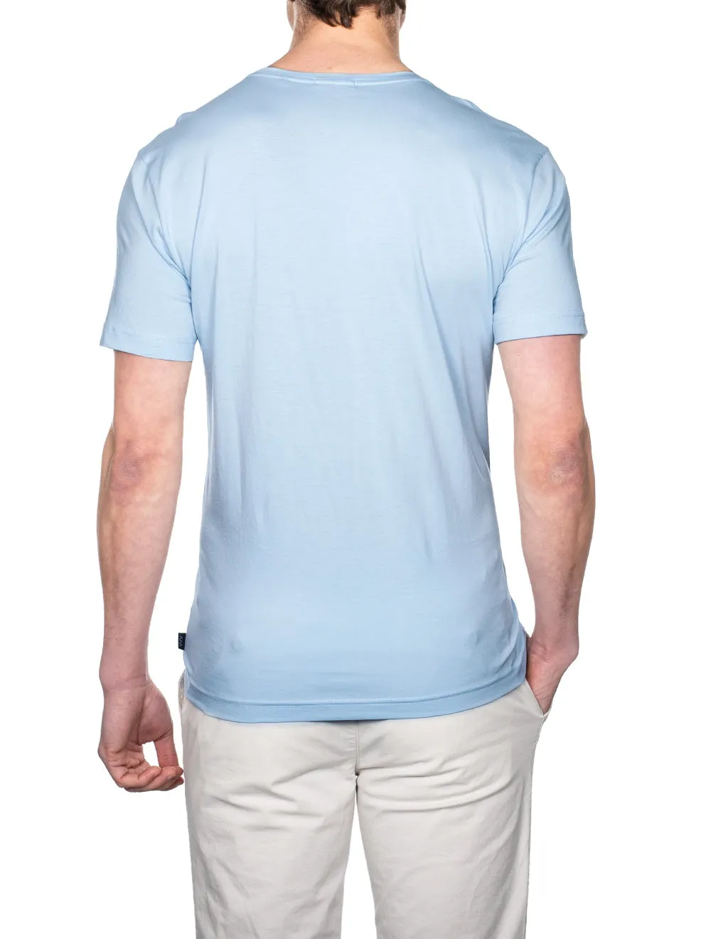 Pima Cotton T Shirt Blue