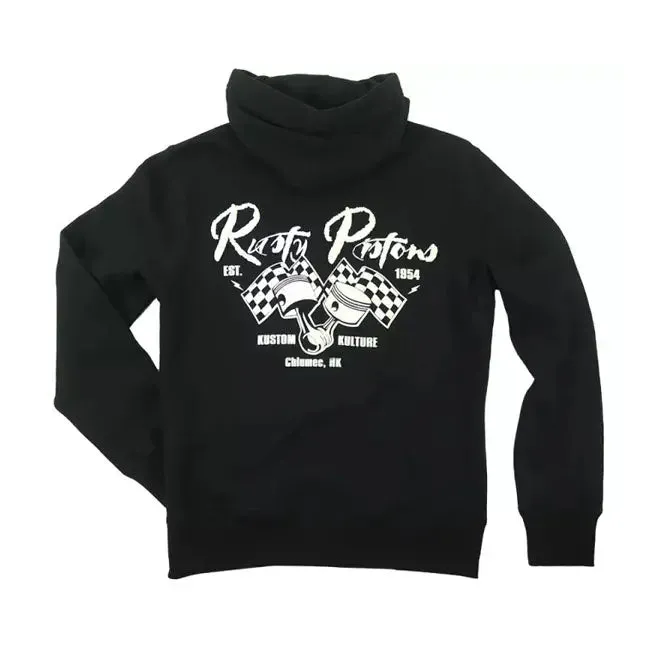 Rusty Pistons Riggins Zip Hoodie Black