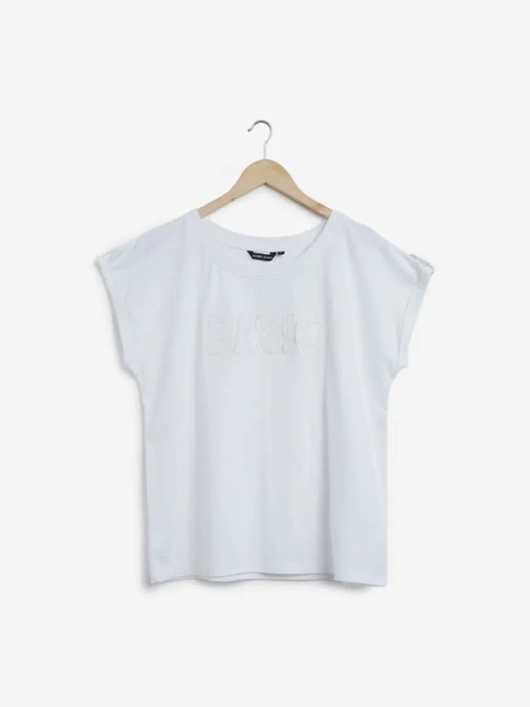 Sassy Soda Curves White Text Design T-Shirt