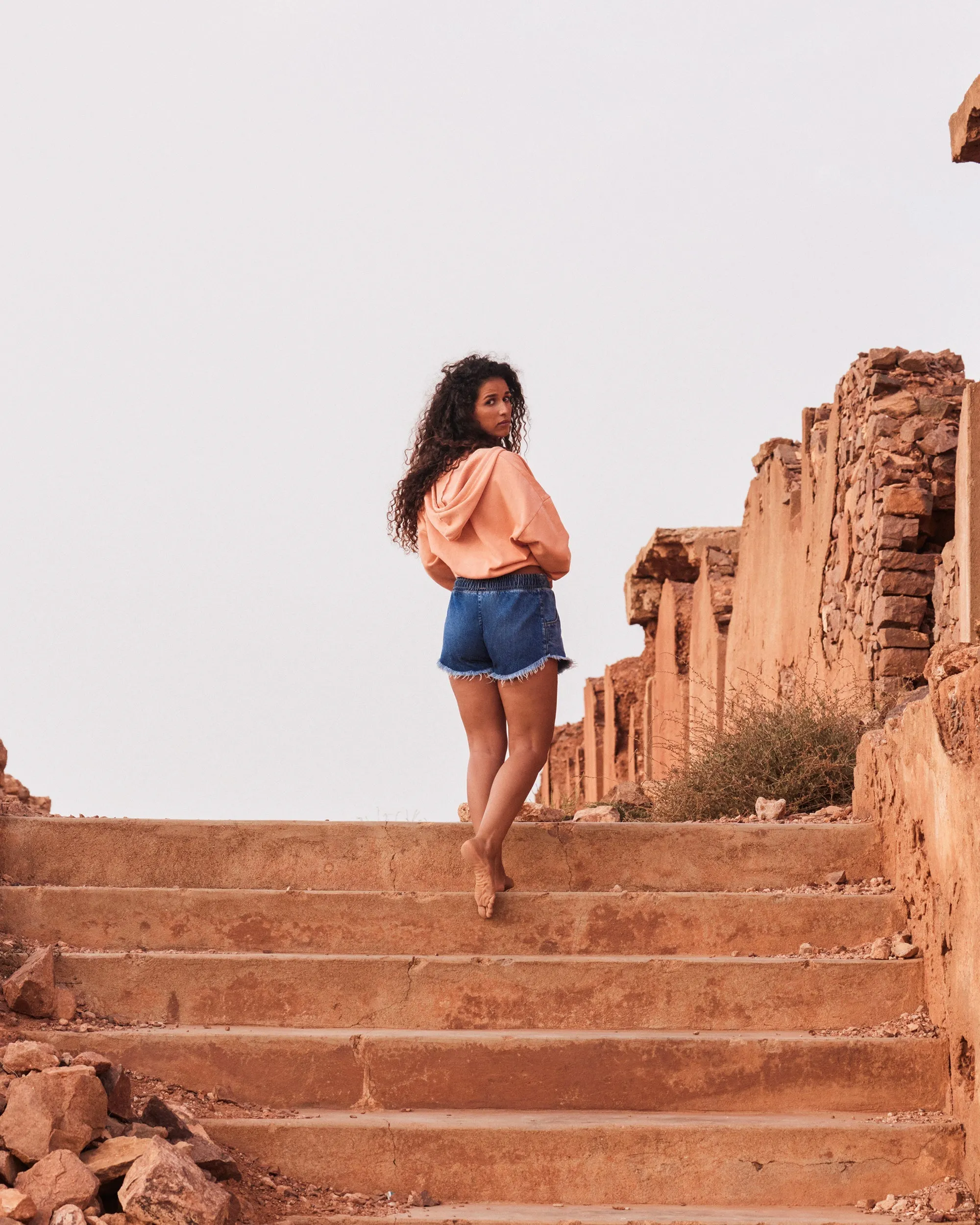 Scenic Route Denim Shorts - Medium Blue