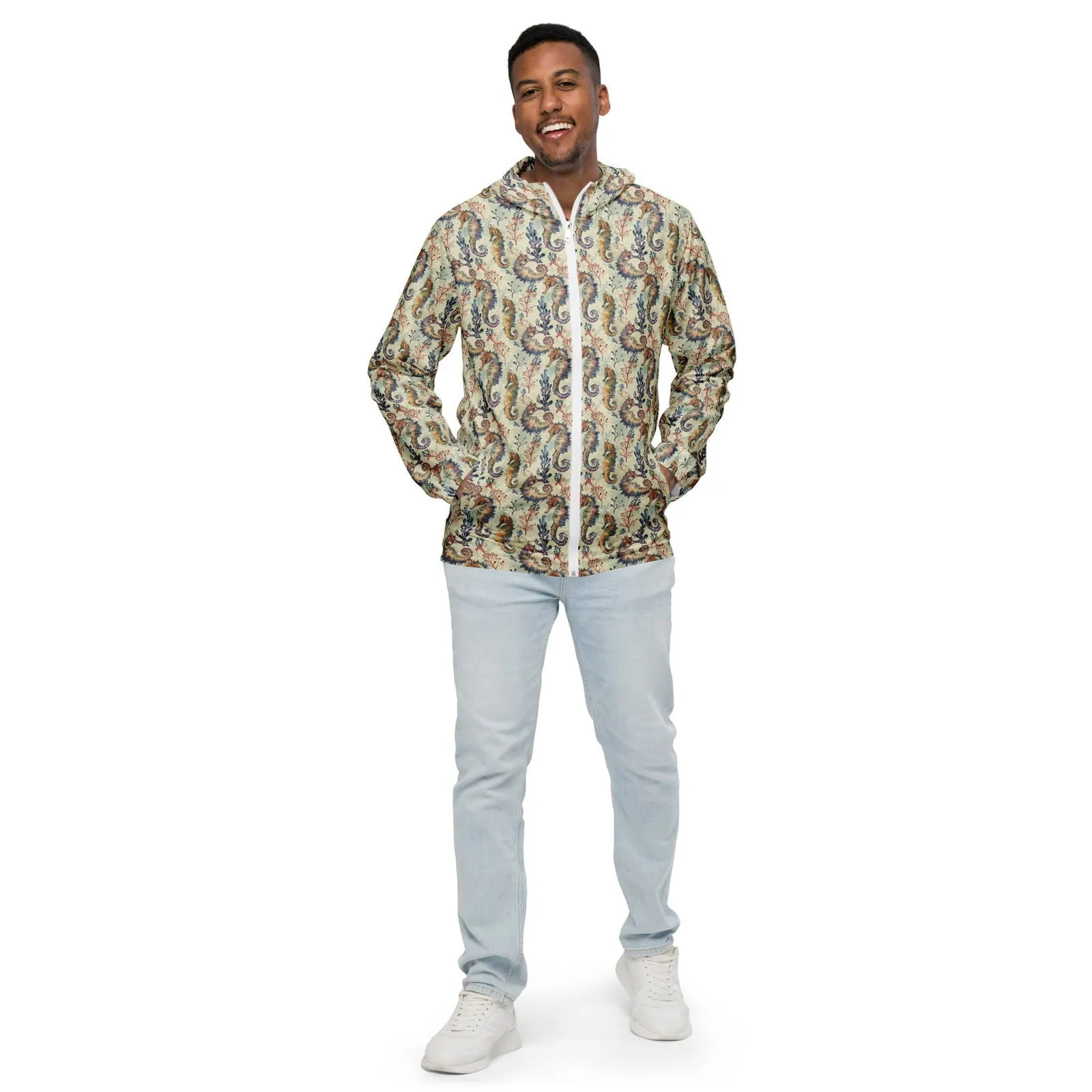 Seahorse Haven Men’s windbreaker
