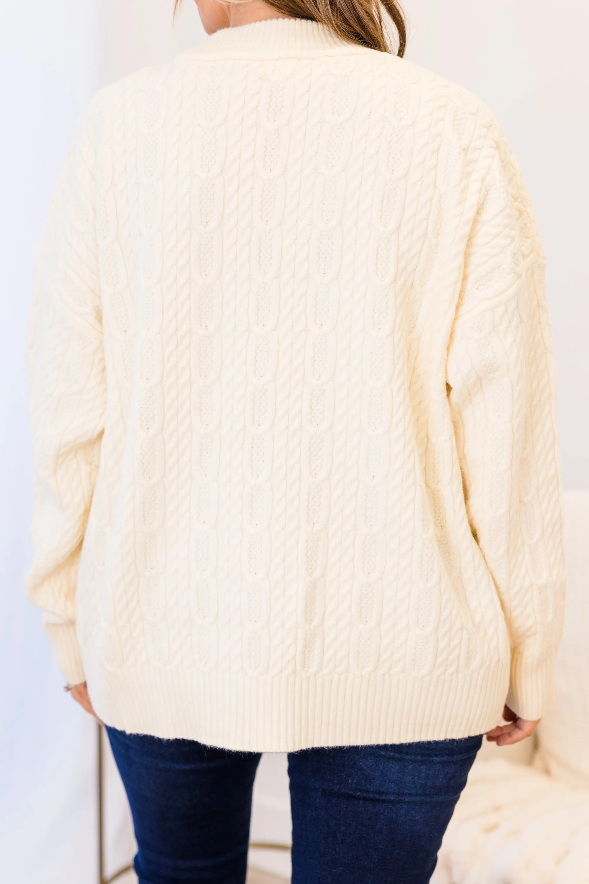 Snuggle Me Up Cardigan, Cream