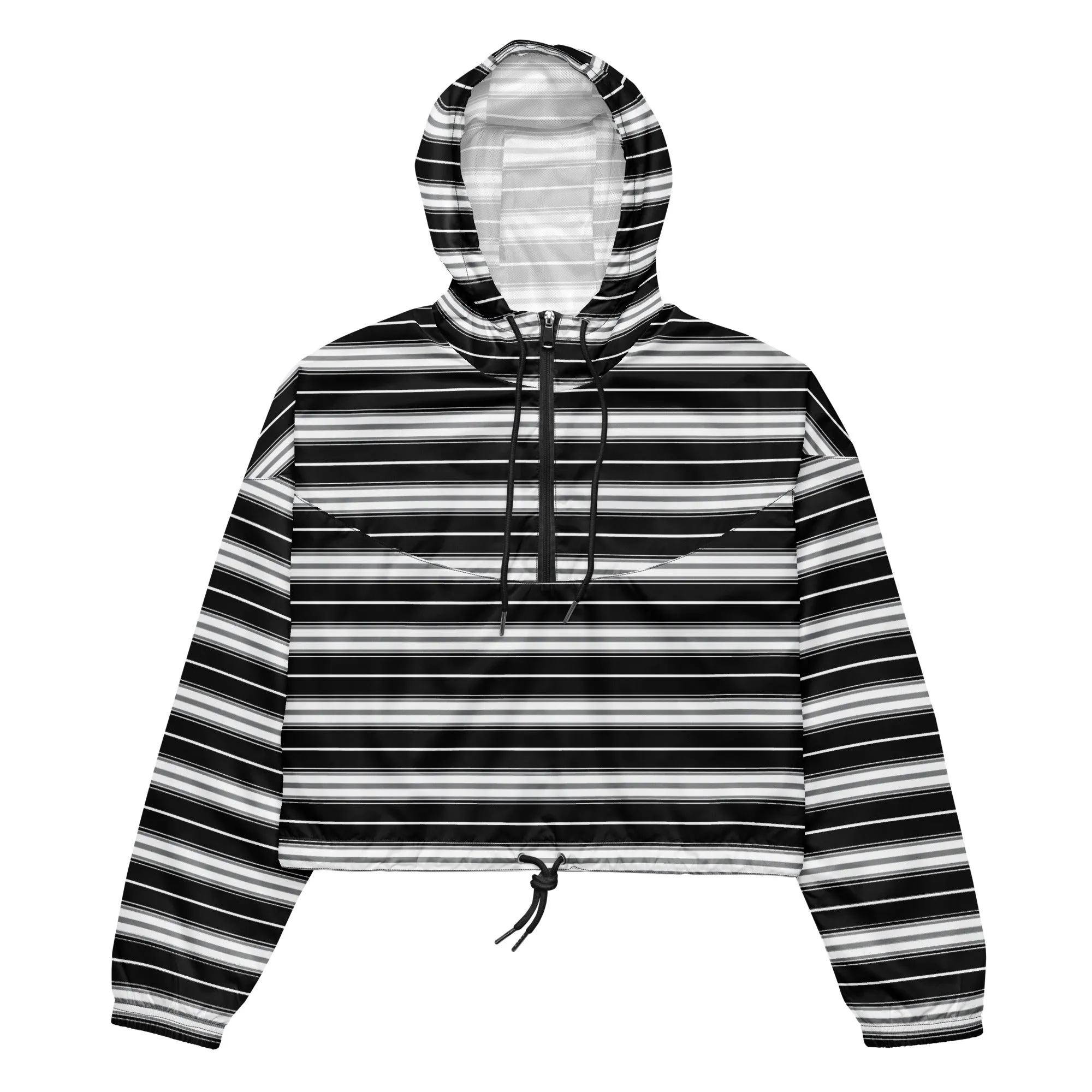 Striped Women’s cropped windbreaker