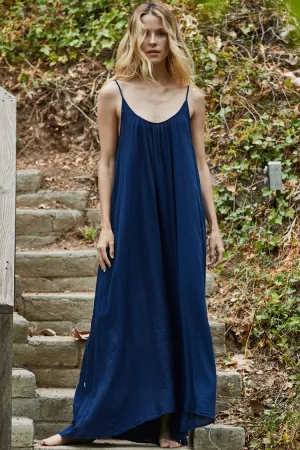Tulum Gauze Maxi Dress in Pacific