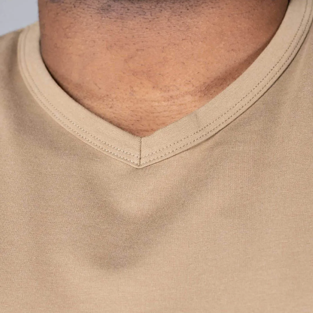 V-Neck - Dark Sand
