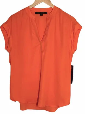 Warm Spring Papaya Sleeveless Blouse