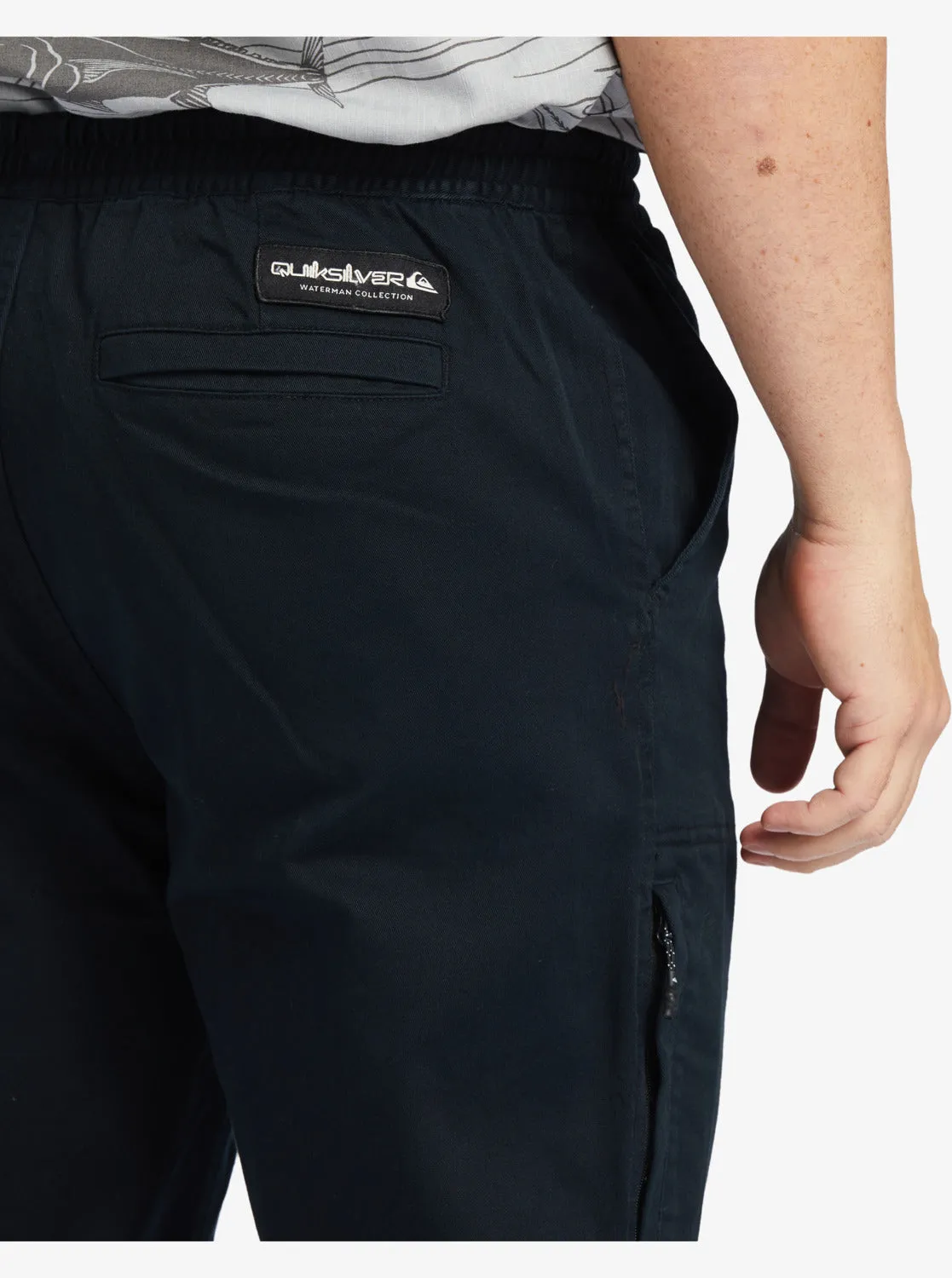 Waterman After Surf Elastic Waist Pants - Black