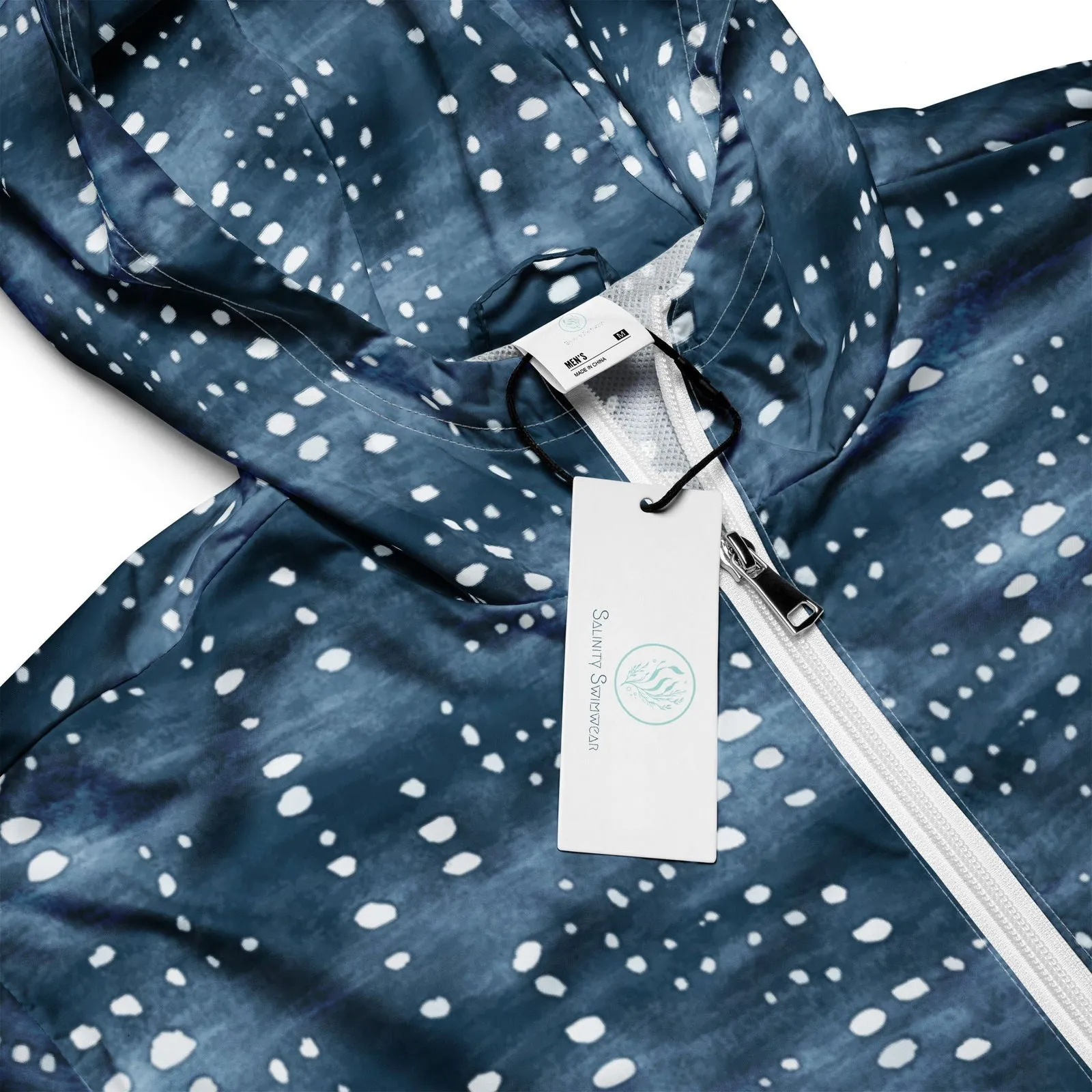 Whale Shark Print Men’s windbreaker