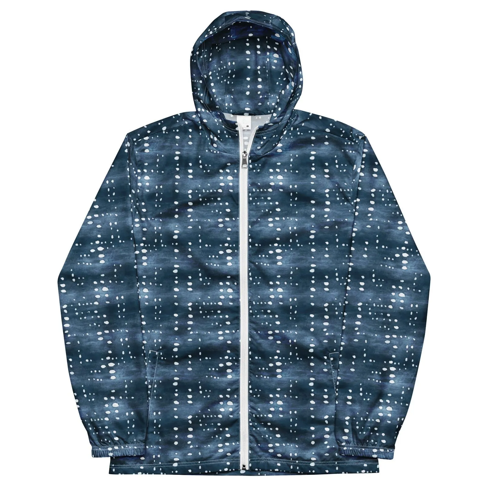 Whale Shark Print Men’s windbreaker
