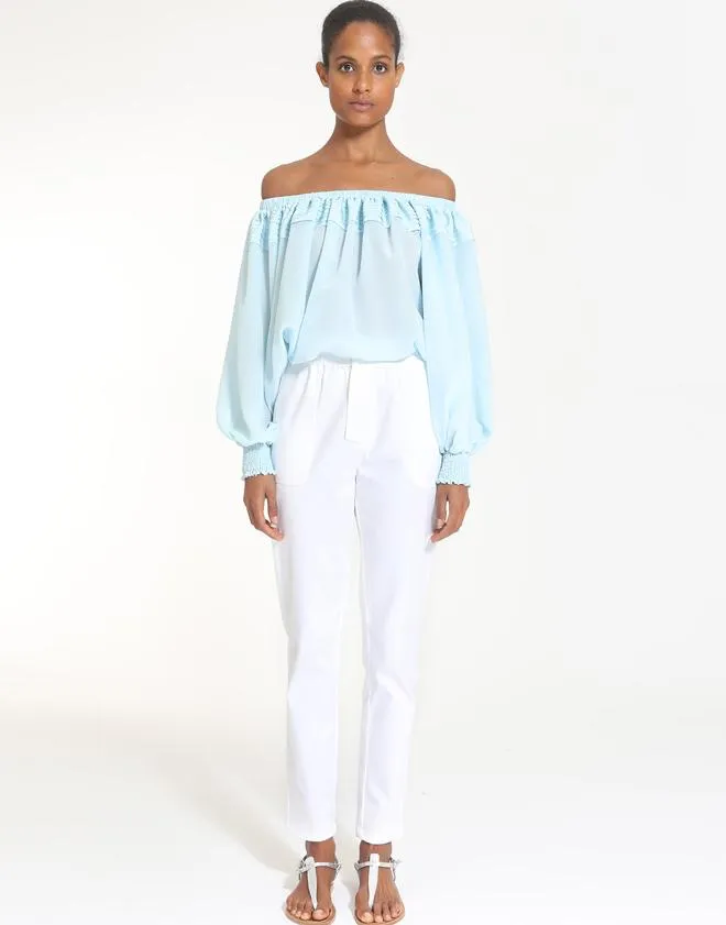 White Cotton Pants
