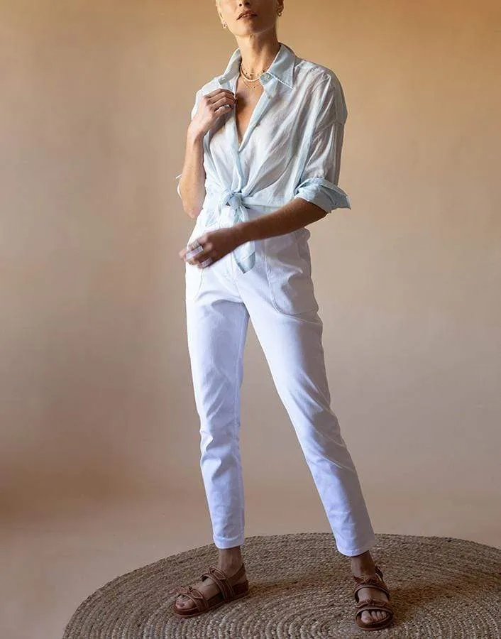 White Cotton Pants