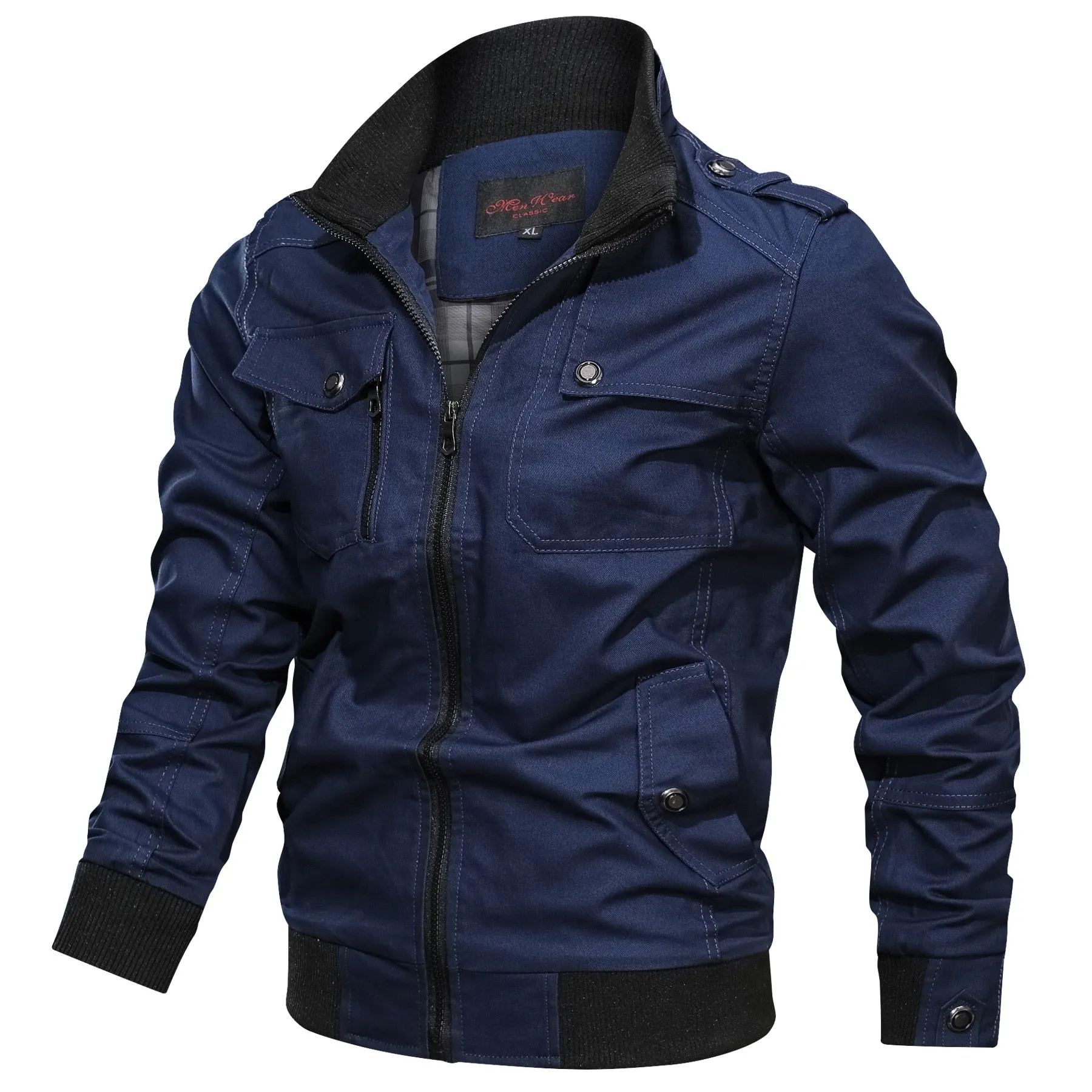Windbreaker Outwear Men's Bomber Jacket Streetwear Spring Autumn Winter