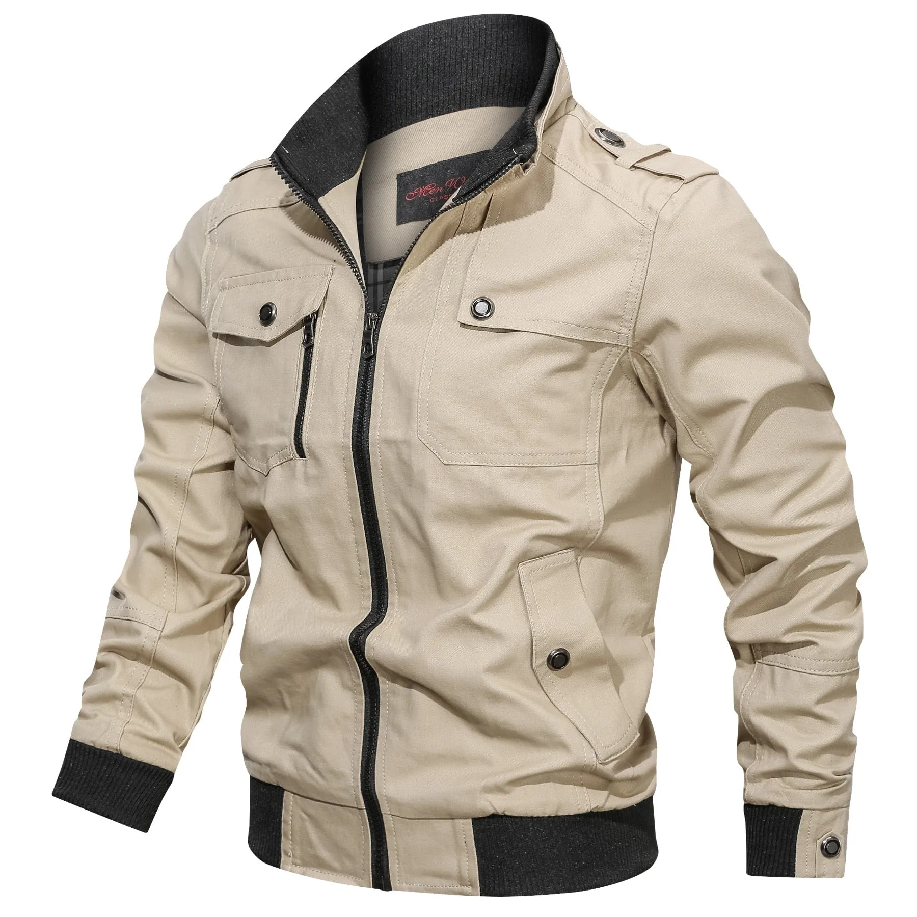Windbreaker Outwear Men's Bomber Jacket Streetwear Spring Autumn Winter