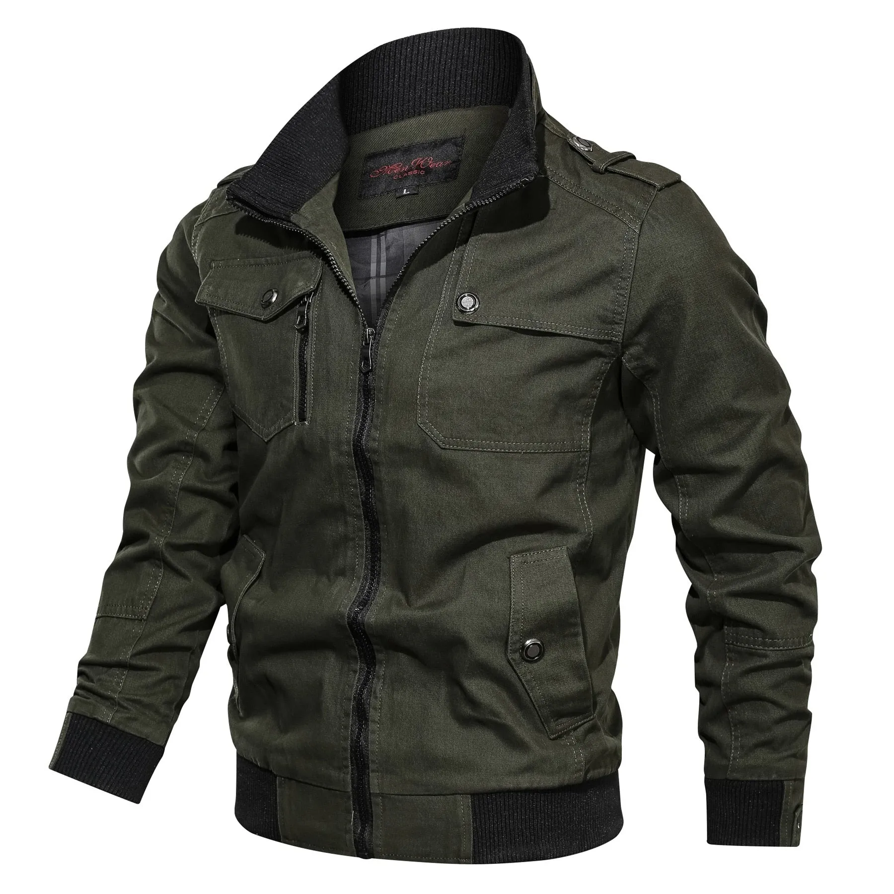 Windbreaker Outwear Men's Bomber Jacket Streetwear Spring Autumn Winter