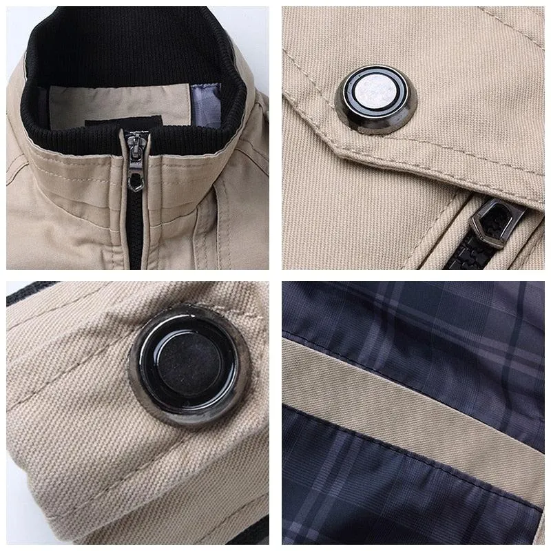 Windbreaker Outwear Men's Bomber Jacket Streetwear Spring Autumn Winter