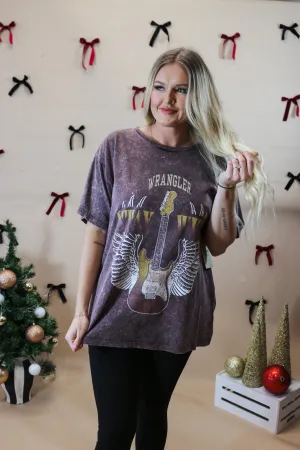Women's Wrangler Stay Wild Fudge Graphic Tee